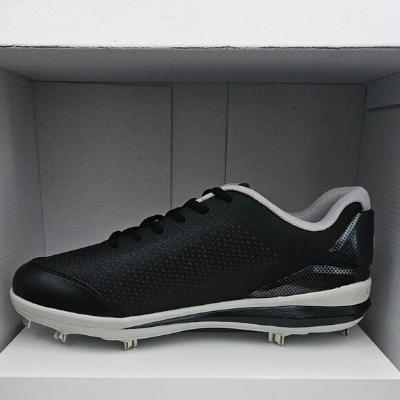 Athalonz G-Force Baseball Cleats Mens Black 12.5 Shoes With Metal Cleats NIB - Picture 3 of 11